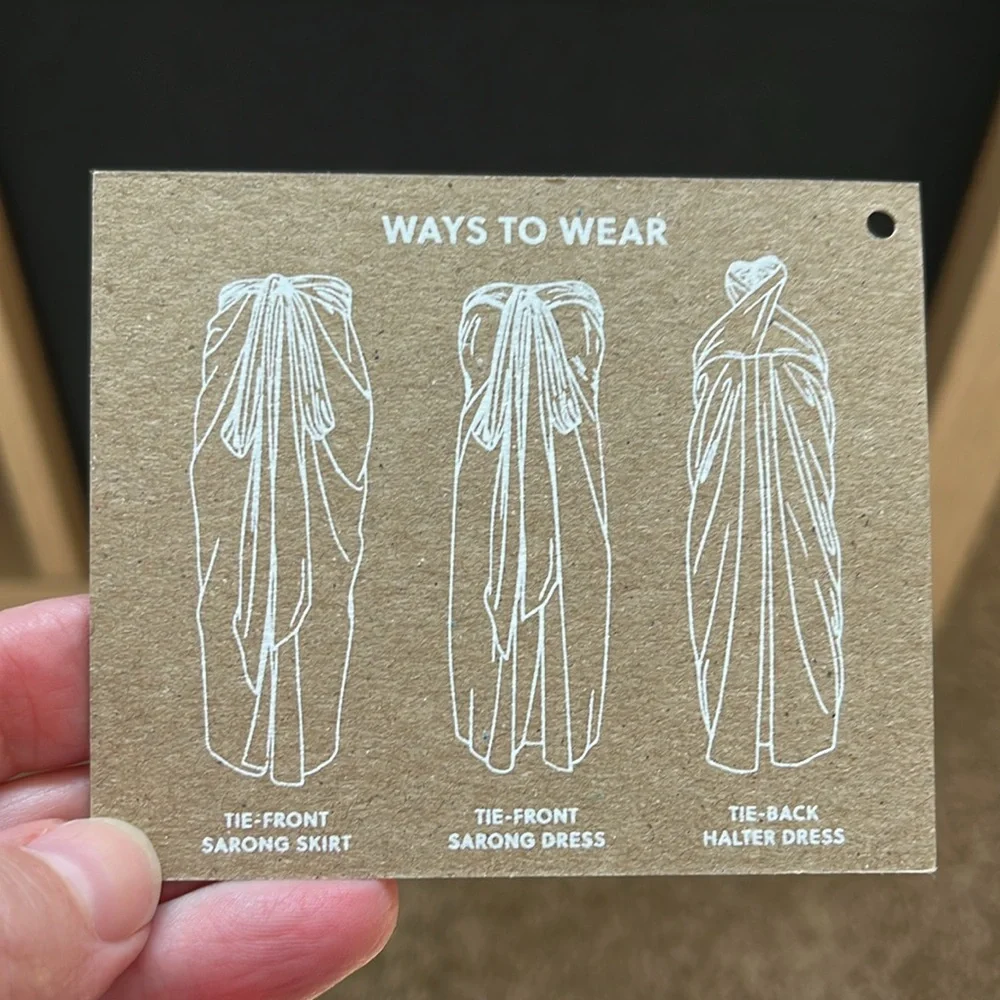 J.Crew Black Sheer Wrap sarong - can be worn several ways - Picture 6 of 6